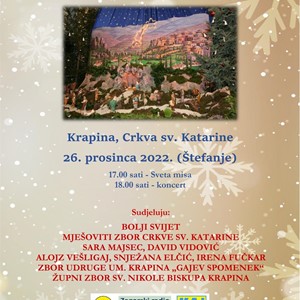 27. Božićni koncert "Radujte se narodi" u crkvi sv. Katarine u Krapini